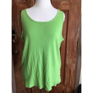 Lane Bryant lime green tank top